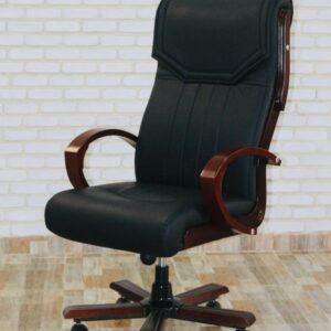 import placeholder for black leather chair