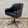 import placeholder for low black leather chair