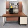 import placeholder for brown aestetic manager desk